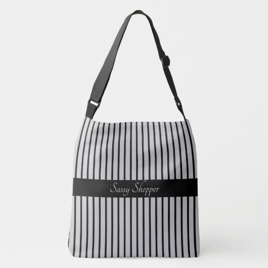 "Sassy Shopper" Tas, groot Crossbody Tas (Achterkant)