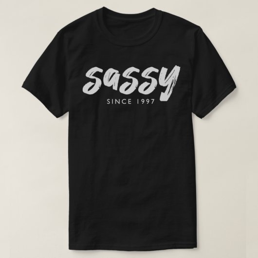 Sassy Since 1997 25 Years Old Born in 1997 25th Bi T-shirt (Design voorkant)