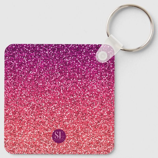 SASSY SINCE BIRTH CUSTOM GLITTER TYPOGRAPHY SLEUTELHANGER (Achterkant)