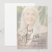 Sassy Since Custom Sixtieth Birthday Photo Kaart (Voorkant / Achterkant)