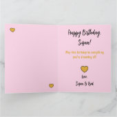 Sassy sinds de geboorte humoristische grappige hou kaart (Binnen)