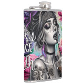 Sassy sinds de geboorte Sassy slimme mond grappige Heupfles (Rechts)