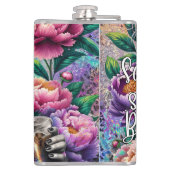 Sassy sinds de geboorte Sassy slimme mond grappige Heupfles (Achterkant)