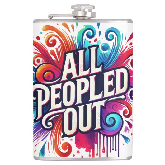 Sassy sinds de geboorte Sassy slimme mond grappige Heupfles (Voorkant)