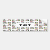 Sassy sinds geboorte bumpersticker (Voorkant)