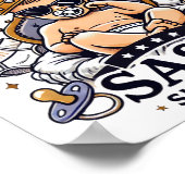 Sassy sinds geboorte Digitale download - Perfect D Poster (Hoek)