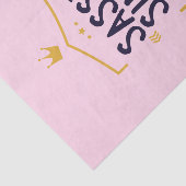 Sassy sinds geboorte, Humoureuze naam Tissuepapier (Detail)