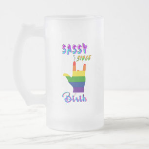 Sassy sinds geboorte matglas bierpul