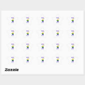 Sassy sinds geboorte ster sticker (Vel)