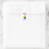 Sassy sinds geboorte sticker (Tas)