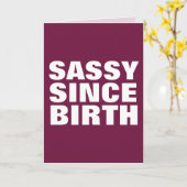 SASSY SINDS HAAR GEBOORTEDAG VOOR HAAR KAARTEN (Gele Bloem)