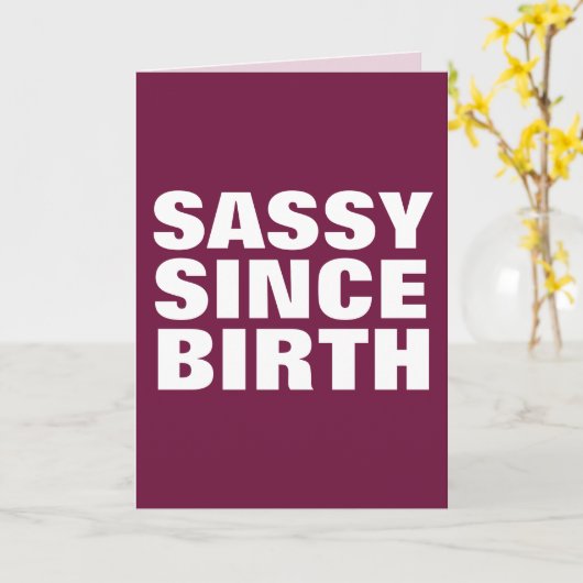 SASSY SINDS HAAR GEBOORTEDAG VOOR HAAR KAARTEN (Gele Bloem)