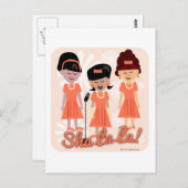 Sassy Sixties Girl Group Briefkaart (Voorkant / Achterkant)