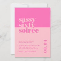 Sassy Sixty Soirée 60e verjaardag uitnodiging