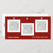 Sassy Snowflake-fotokaart Feestdagenkaart (Voorkant / Achterkant)