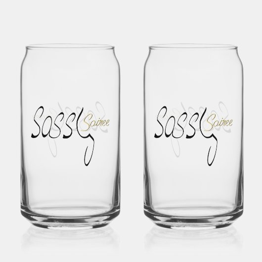 Sassy Soiree Glass Blikvorm Glas (Voorkant)