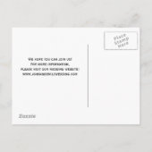Sassy Spring Flowers Modern Wedding Save the Date Aankondigingskaart (Achterkant)