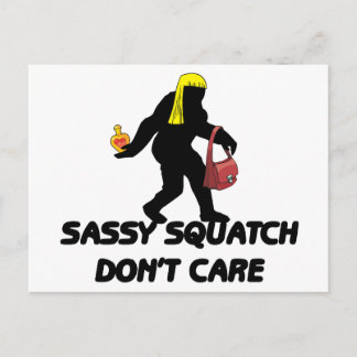 Sassy Squatch maakt niet uit Briefkaart