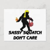 Sassy Squatch maakt niet uit Briefkaart (Voorkant)