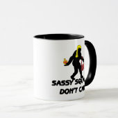 Sassy Squatch maakt niet uit Mok (Voorkant rechts)