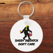 Sassy Squatch maakt niet uit Sleutelhanger (Voorkant)