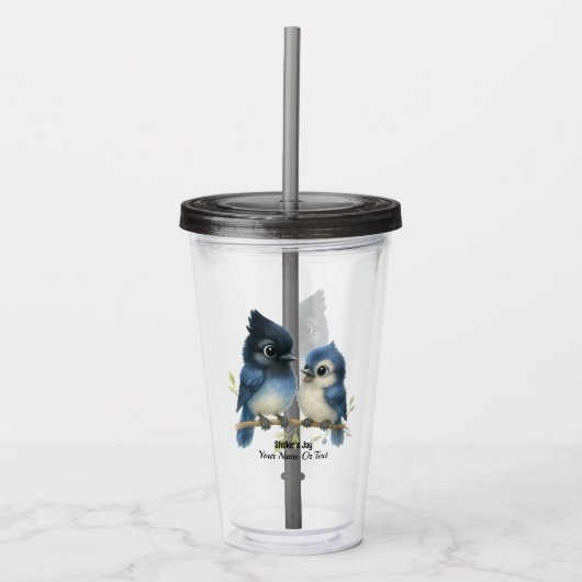 Sassy Steller's Jay Acryl Drinkbeker (Voorkant)