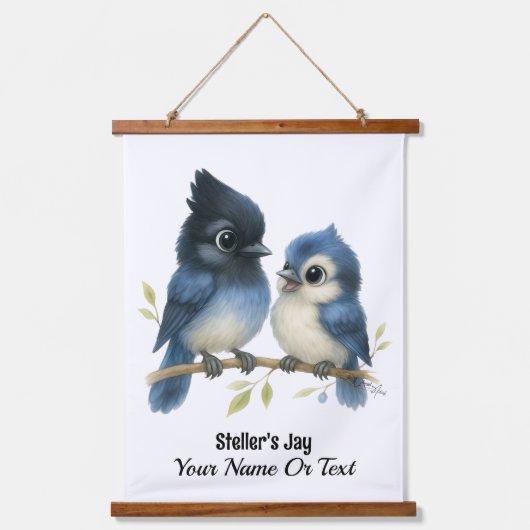 Sassy Steller's Jay Hangend Wandkleed (Voorkant)