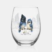 Sassy Steller's Jay Wijnglas Zonder Voet (Voorkant)