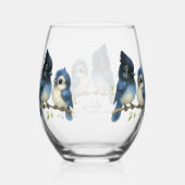 Sassy Steller's Jay Wijnglas Zonder Voet (Achterkant)