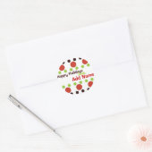 Sassy Stippen gepersonaliseerd Kerst sticker (Envelop)