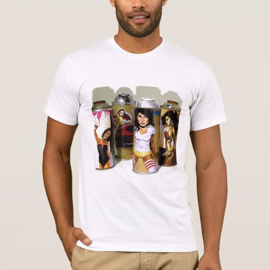Sassy Style Spray Cans van 70 T-shirt (Voorkant)