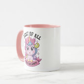 Sassy sulky unicorn mok (Voorkant links)