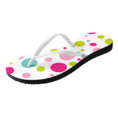 Sassy Summer Polka Dot Teenslippers (Schuin)