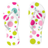Sassy Summer Polka Dot Teenslippers (Voetbed)