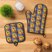 Sassy Sun Ovenwant & Pannenlap Set (Top down)