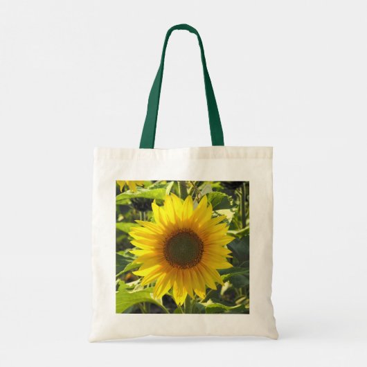 Sassy Sunflower Canvas tas (Achterkant)