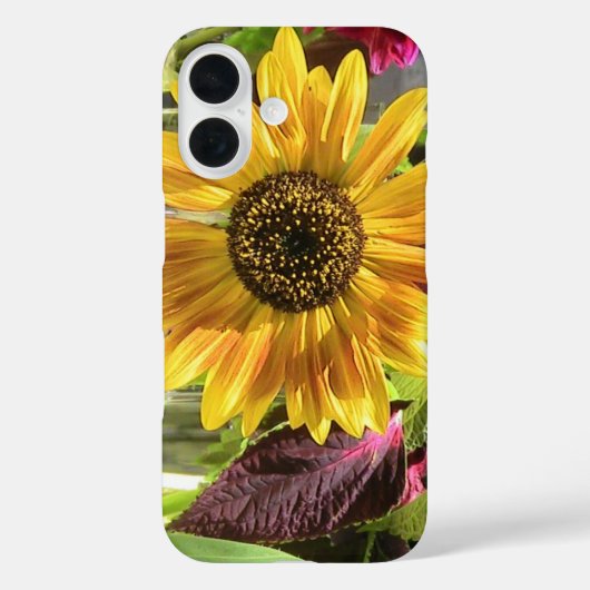 Sassy Sunflower iPhone Case (Achterkant)