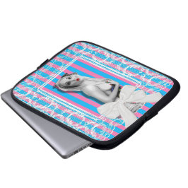 Sassy Sweetshop Snoep Shop Stripe Schattigee Retro Laptop Sleeve