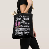 Sassy Talking Dirt Track Race Loving Kinda Girl Tote Bag (Dichtbij)