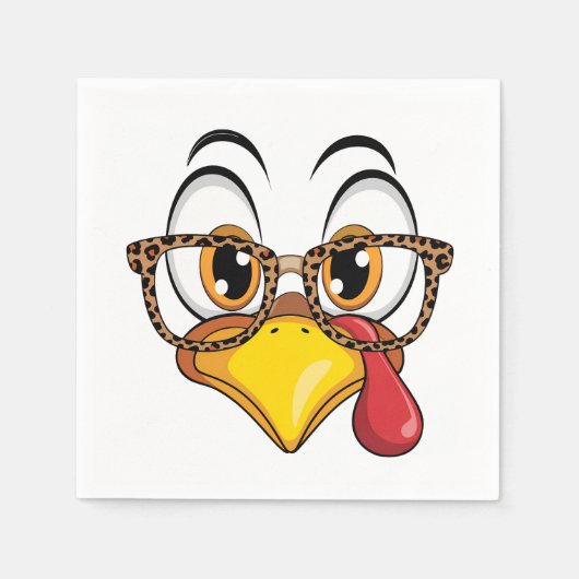 Sassy Thanksgiving Turkey  Servet (Voorkant)