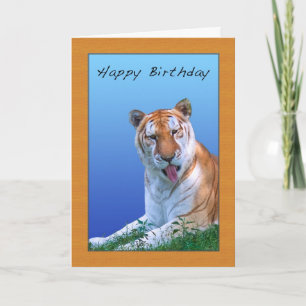 Sassy Tiger Birthday Card Kaart