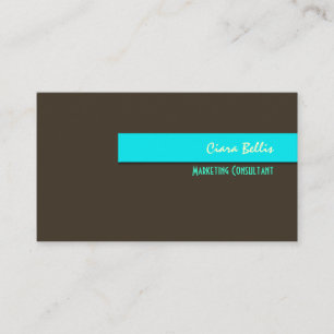 Sassy + trendy retro DIY kleuren/Donkere Chocolade Visitekaartje