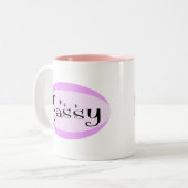 Sassy Tweekleurige Koffiemok (Voorkant links)