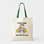 Sassy Unicorn Classy Sassy en Bad Assy Tote Bag (Voorkant)