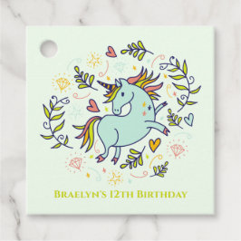 Sassy Unicorn Magical Birthday Bedankjes Labels