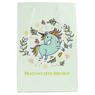 Sassy Unicorn Magical Birthday Medium Cadeauzakje