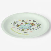 Sassy Unicorn Magical Birthday Papieren Bordje (Gekanteld)