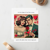 Sassy  Valentijn kaart met offerte Notitiekaartje (Voorkant / Achterkant in situ)