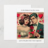 Sassy  Valentijn kaart met offerte Notitiekaartje (Voorkant / Achterkant)