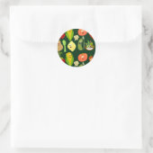 Sassy Veggies! Ronde Sticker (Tas)